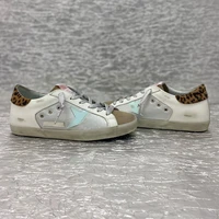 2022 summer and winter super star sneakers for women and man retro little dirty sneakers with mesh and leopard 3 5cm insole