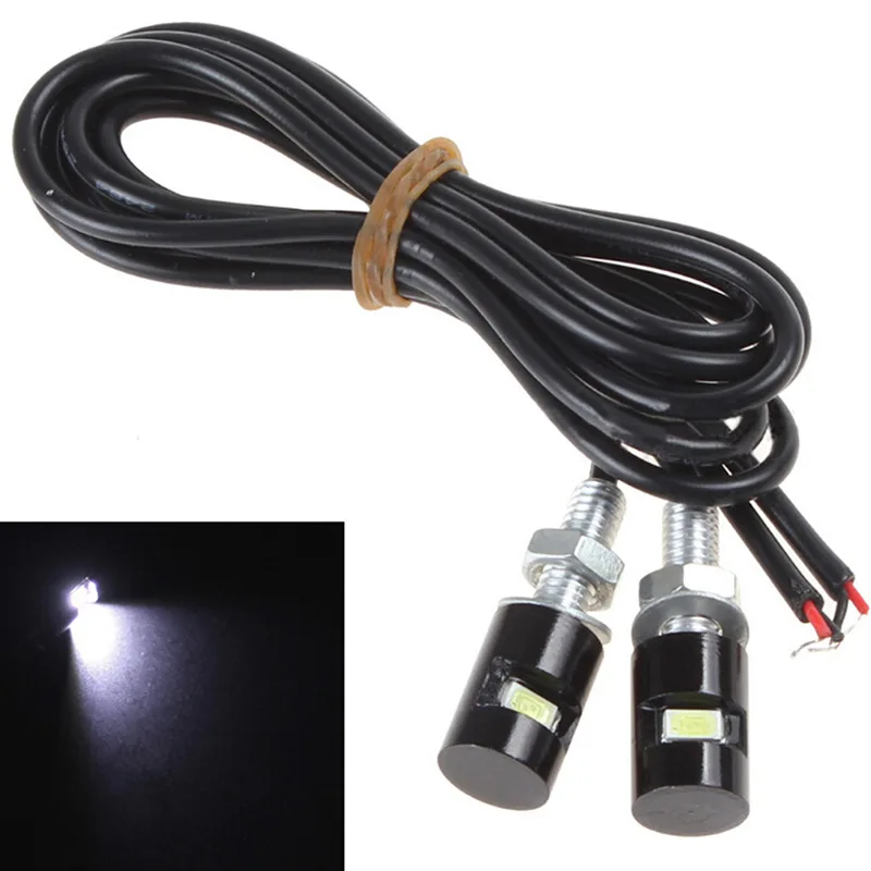 

2PCS/set Universal Number Car Auto LED License Plate Light Screw Bolt Lamp SMD for Car Motorcycle Motorbike