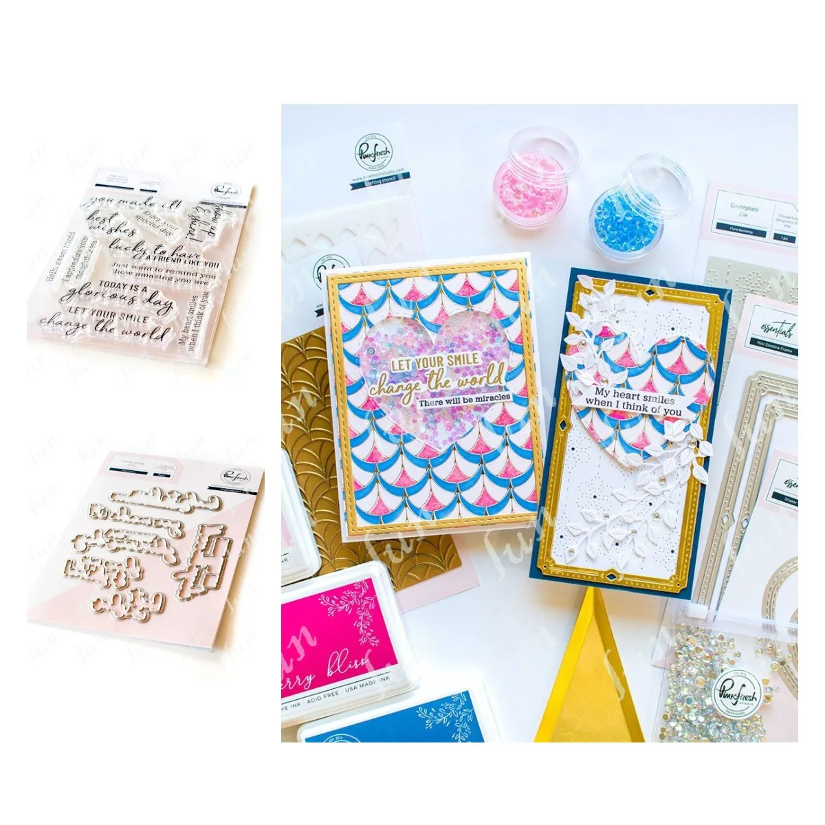 

New Metal Cutting Dies Clear Stamps Scrapbooking Let You Smile Greeting Card Paper Embossing Handmade Diy Diary Craft Decoration