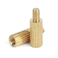 50pcs m2l3 l3mm to 30mm 2mm male to female thread brass round standoff spacer m2 brass threaded spacer