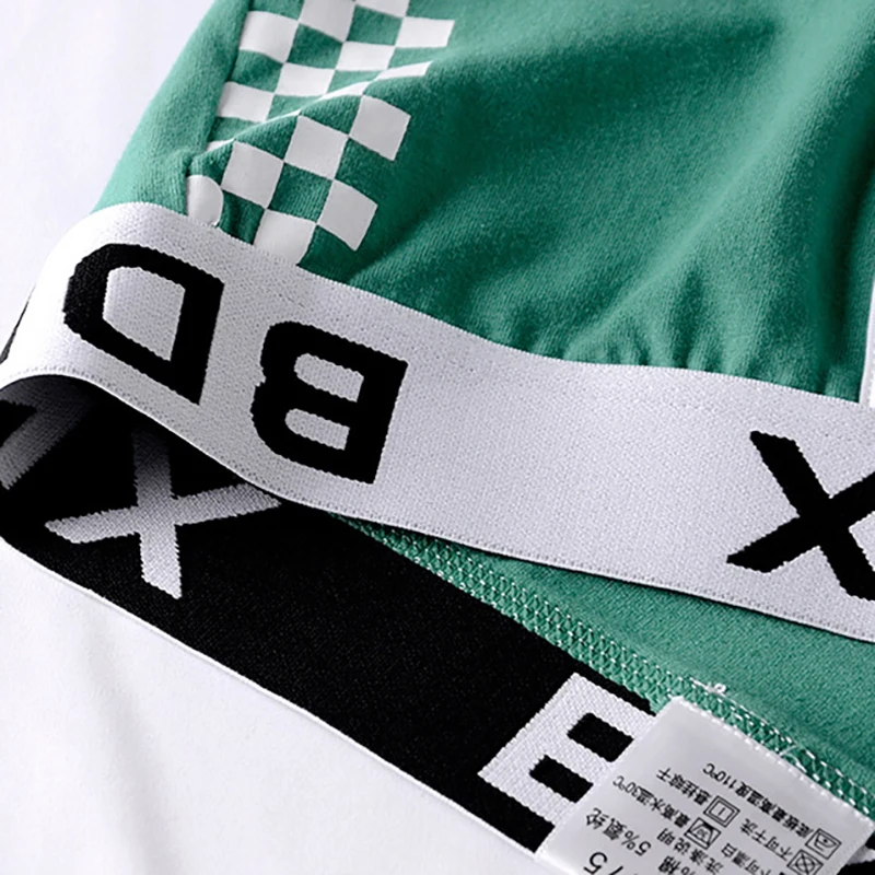 3Pcs/Lots Man Boxershorts Cotton Boxers Panties Breathable Mens Underwear Fashion Printing Brand Men Underpants Wholesale