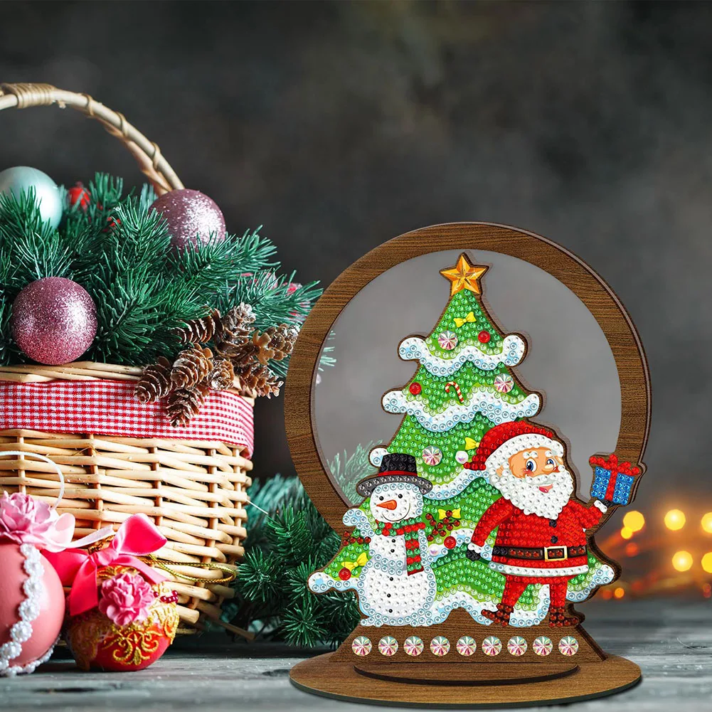 

5D Алмазный рисунок «сделай сам», Рождественское украшение, одностороннее, особая форма, Алмазный рисунок, рождественский подарок ручной работы, Декор