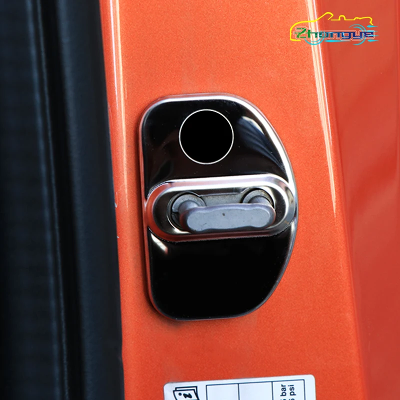 

B логотип Автомобильный Дверной замок, защитный чехол из нержавеющей стали для Mercedes Smart451 453 Fortwo Forfour, аксессуары для модификации интерьера