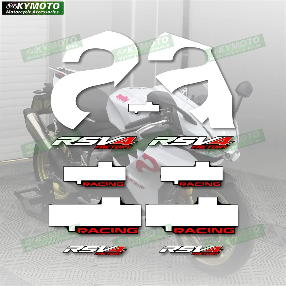 

Для Aprilia RSV4 2021 2022 2023 2024, аксессуары для наклеек на мотоцикл, наклейка на обтекатель, полный светоотражающий комплект для автомобиля