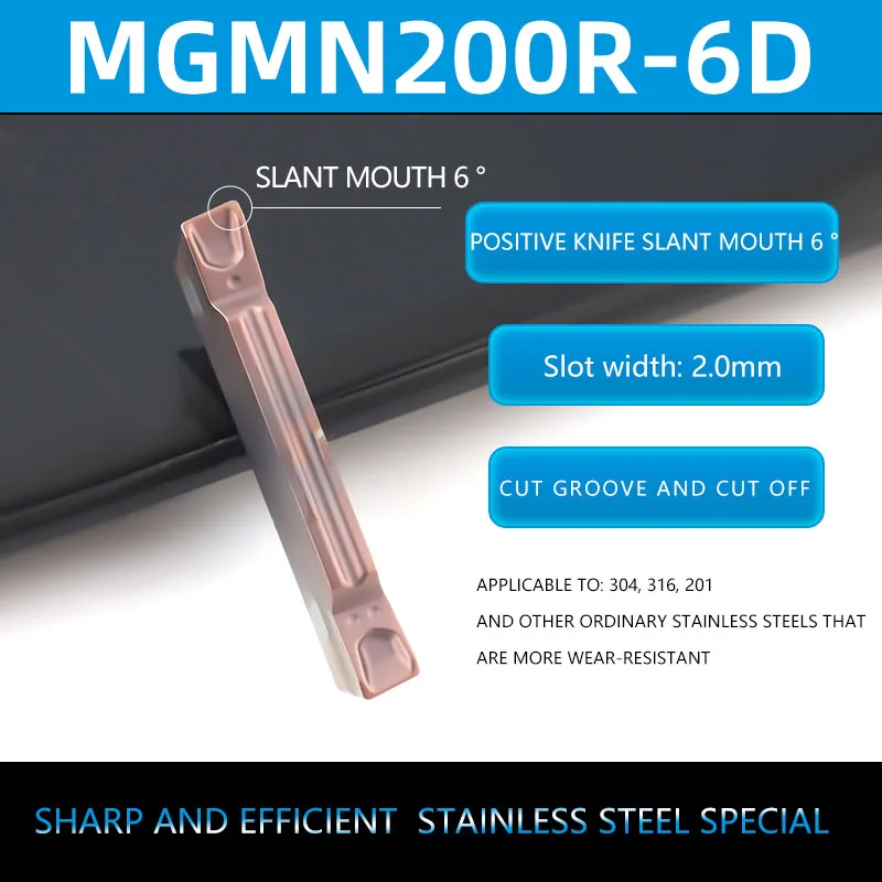 

Токарные инструменты Xuanyuan Sword MGMN300R-8D MGMN200R-6D для нержавеющей стали 10 шт.