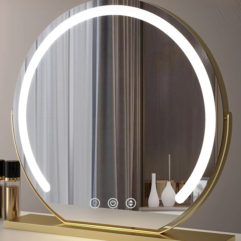 

Magnifying Tint Mirror Makeup Ornament Vanity Lights Quality Mirror Tempered Glass Vanity Espejo Maquillaje Luz Cosmetic Mirror