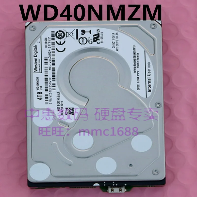 

90% New Original Mobile Hard Disk Drive For WD 4TB WD40NMZM