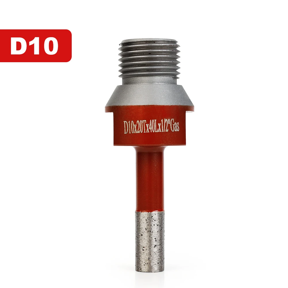 1 шт. 10 мм 1/2 газовое спекание алмазная корончатая пила мрамор гранит кирпич