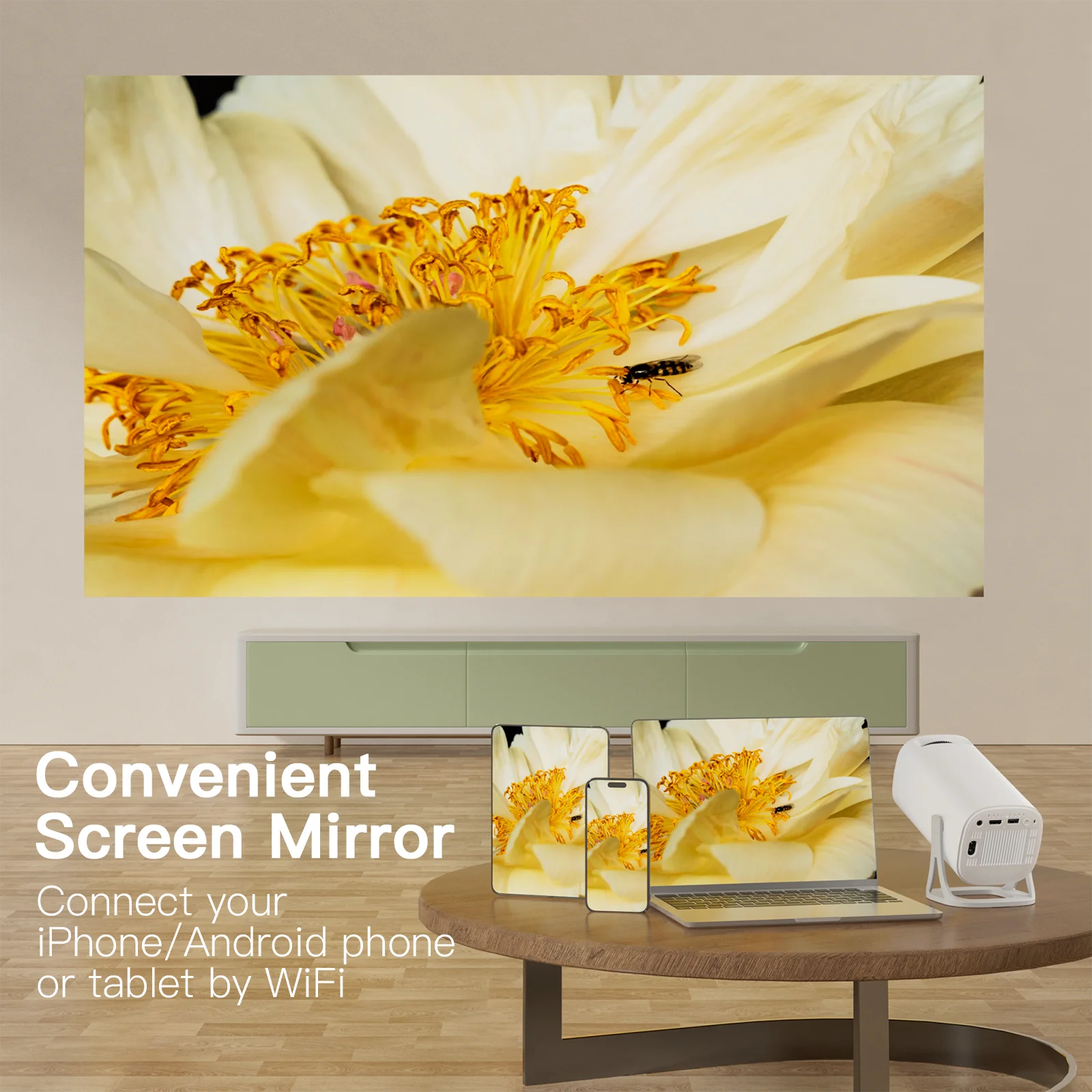 Мини-проектор Salange S40 Max С Поддержкой 1080p Видео 720p Ос Android 11 0