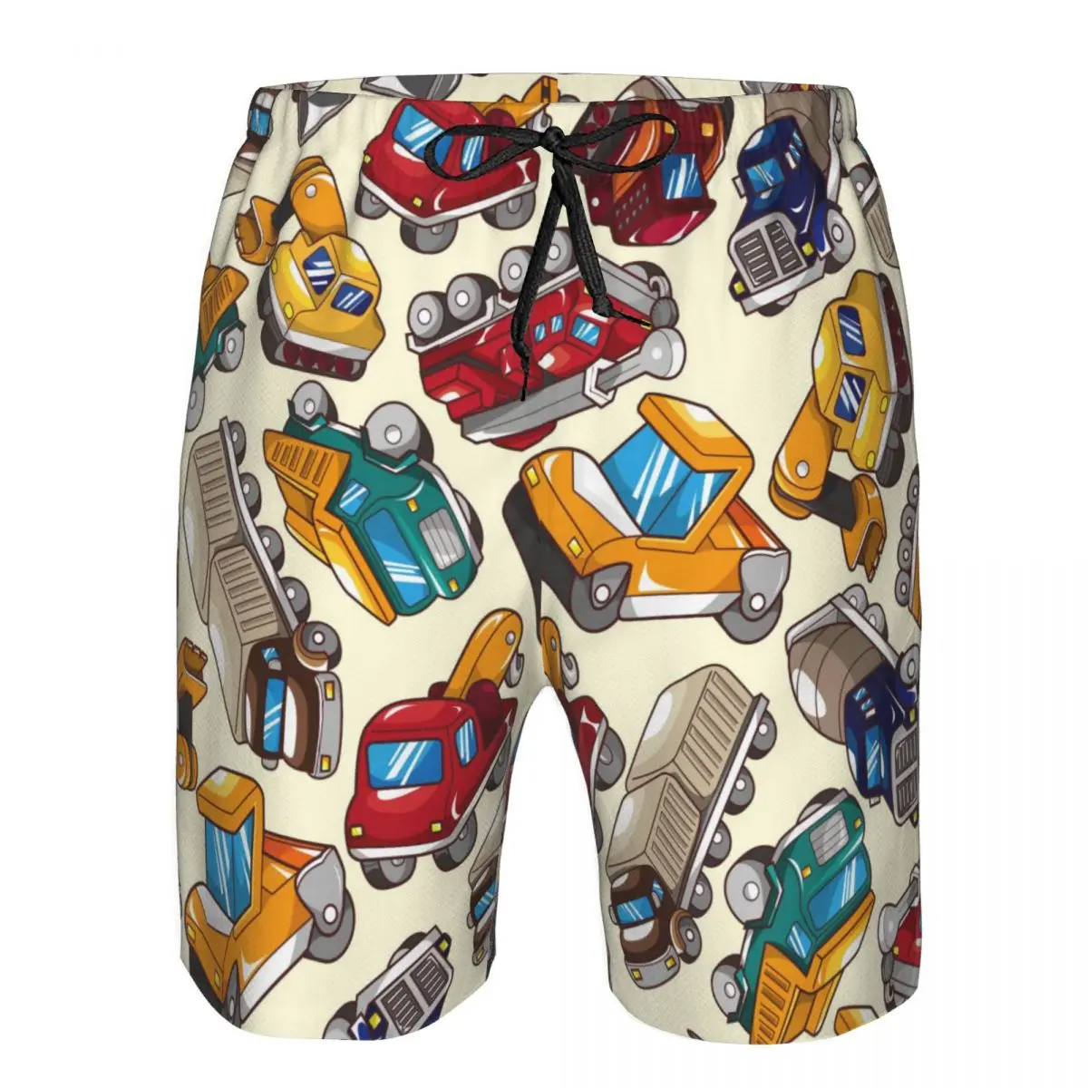 

Mens Swimming Shorts Swimwear Truck Pattern Men Trunks Swimsuit Man Beach Wear Short Pants Bermuda Boardshorts