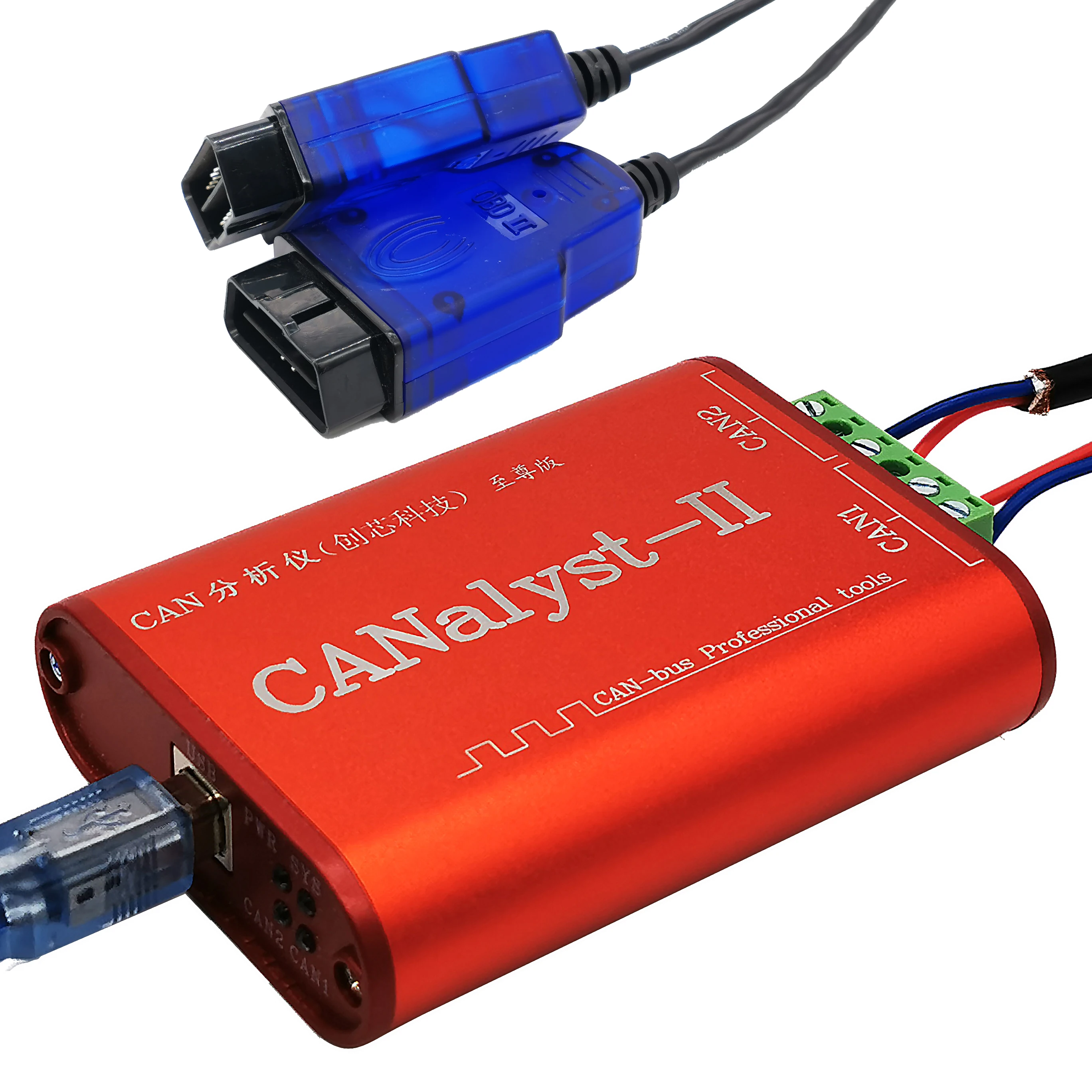 Фото Технология Chuangxin Can Card CANalyst-II Analyzer USB для CAN USBCAN-2 Can Box Analysis №4