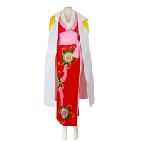 woman japanese traditional kimono snake girl cos top skirt belt cloak 4pcs set boa hancock dress pirate lady cosplay costume