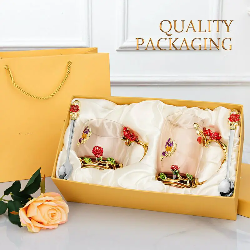 

Эмалевые стеклянные кружки Red Rose