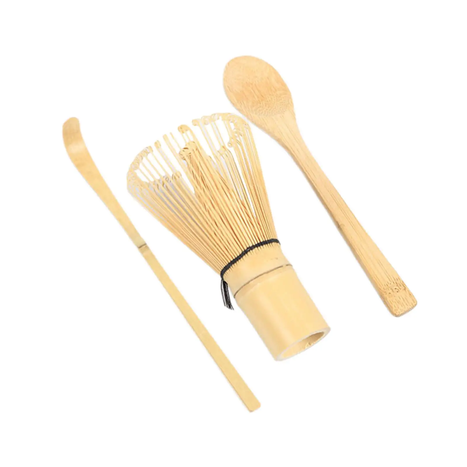 

3 Pieces Matcha Whisk Set Handmade Matcha Scoop Teaware Bamboo Whisk Matcha Spoon Starter Sets Japanese Matcha Set for Beginner
