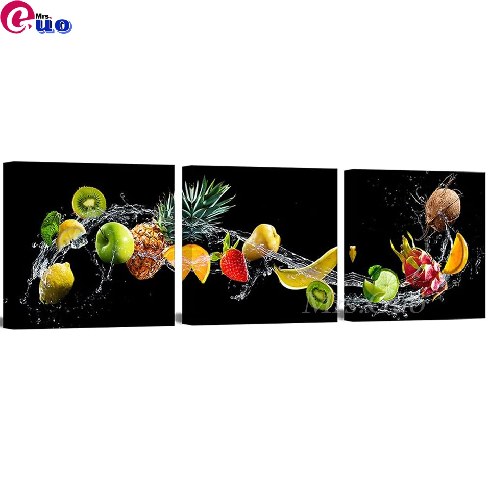 

3 шт., алмазная картина «Осенний пейзаж»