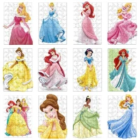 disney princesses single beauty girls cartoon figure 1000pcs puzzles game toys wooden jigsaw for gift girls desk room ornaments