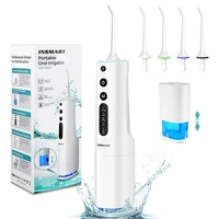 insmart portable oral irrigator water flosser usb rechargeable dental water jet 360ml water tank waterproof teeth cleaner