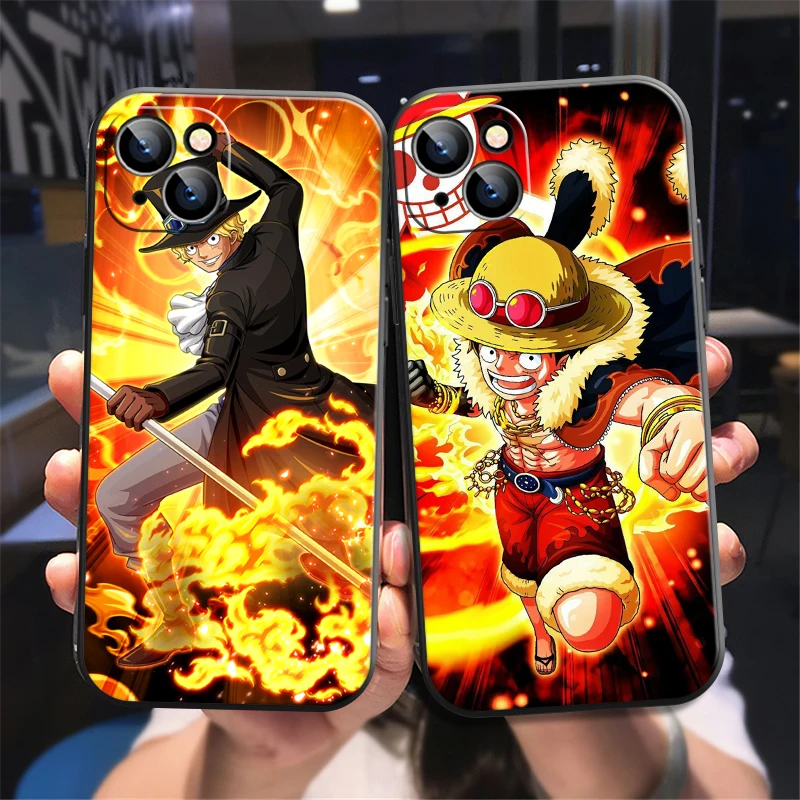 

One Piece Anime Phone Case For iPhone X XS XR XS Max 11 11 Pro 12 12 Pro Max For iPhone 12 13 Mini Soft Funda Coque Carcasa