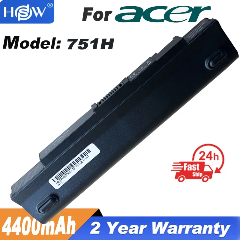 Новый аккумулятор для ACER Aspire One 751 751H AO751 AO751H 531h ZA3 ZG8 ZGE, черный аккумулятор