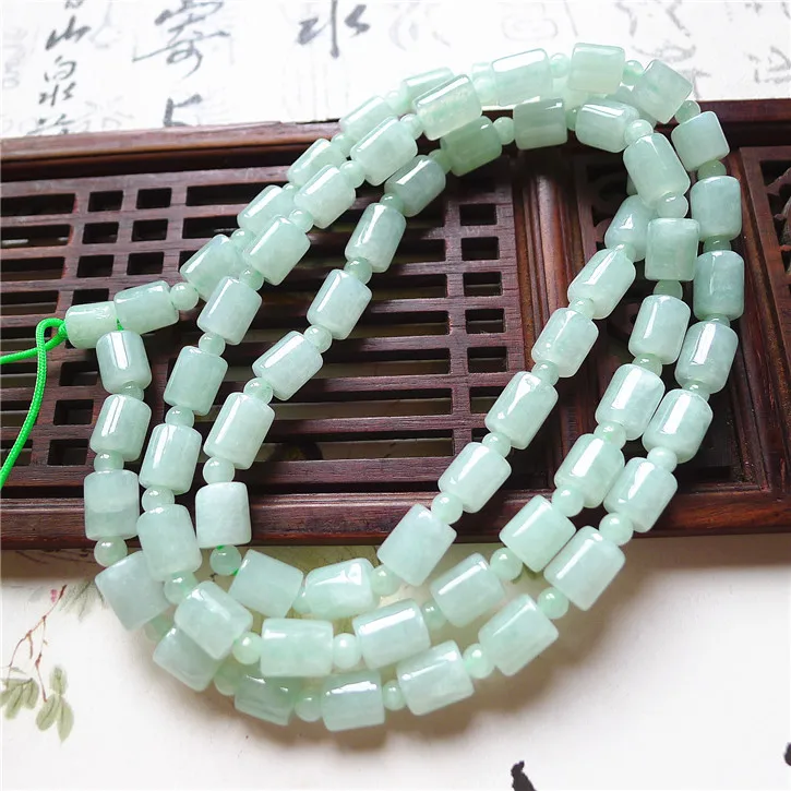 Genuine Goods Natural Jade a Mine Timber Kinds of Exquisite Lucky Jinbao Lu Tong Cai Necklace with Certificate