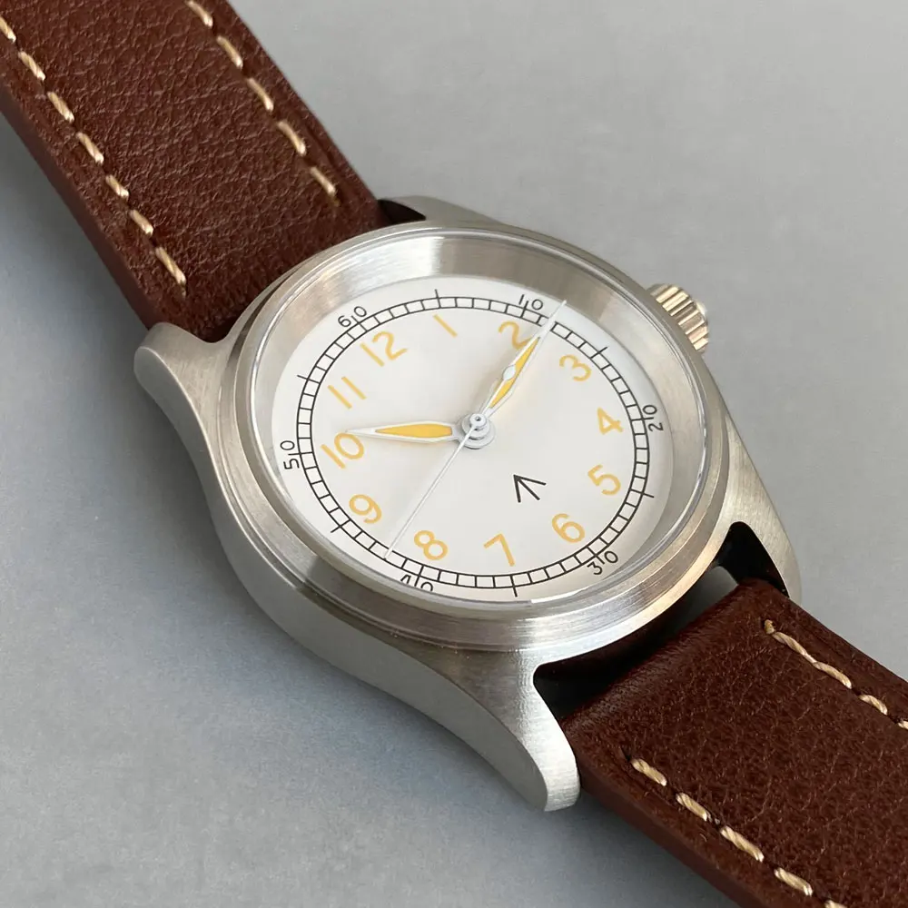 TANDORIO 36 мм белые черные полевые часы NH35 автоматический механизм 20ATM дайверские