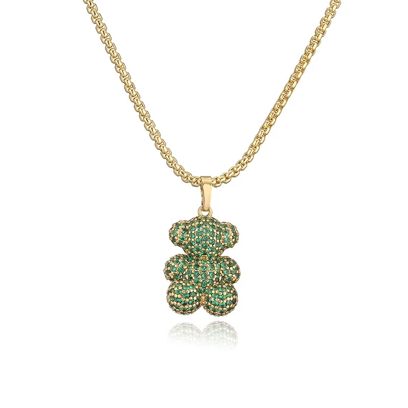 Новое ожерелье для женщин с покрытием из 18-каратного золота кристаллами циркона