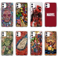 for iphone 10 11 12 13 mini pro 4s 5s se 5c 6 6s 7 8 x xr xs plus max 2020 marvel comics avengers superhero cases