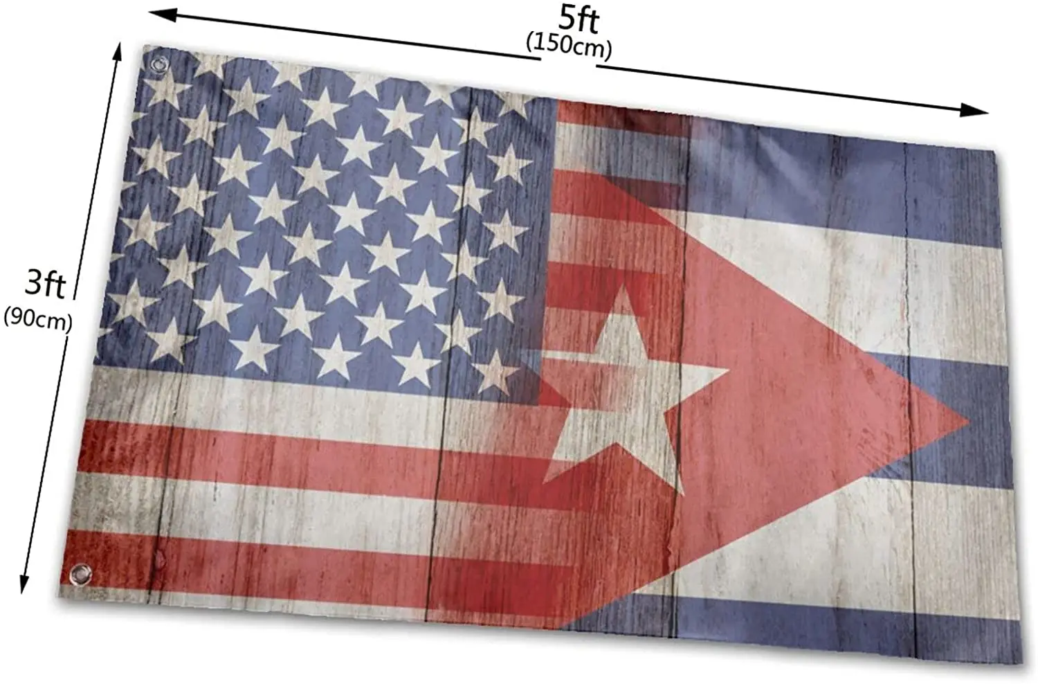Флаги Кубы 3x5 футов флаг яркие цвета и устойчивые к выцветанию флаги полиэстер 3X5 |