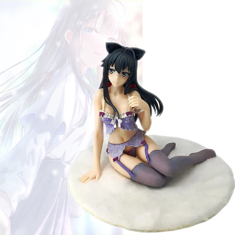 

Beautiful Girl Series Yukinoshita Yukino Pajamas Sitting PVC 12CM Figure Anime Sexy Collection Model Doll Toy Desk Ornament Gift