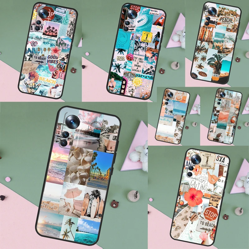 Чехол Beach Vibes для Xiaomi 15 13 14 Ultra 11T 12T 13T 14T Pro POCO X7 X3 X5 F5 F6 M6 X6 Cover