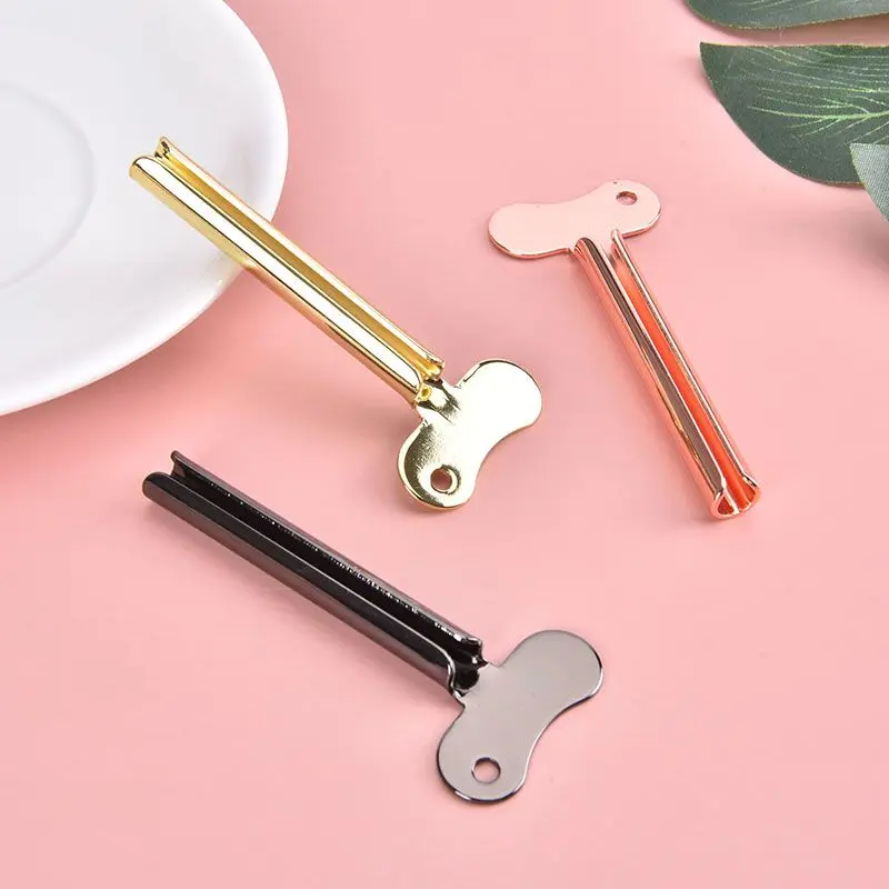 

1PC 420 Stainless Steel Toothpaste Squeezer Facial Cleanser Toothpaste Tube Rolling Press Squeezer Dispenser Beauty Tools
