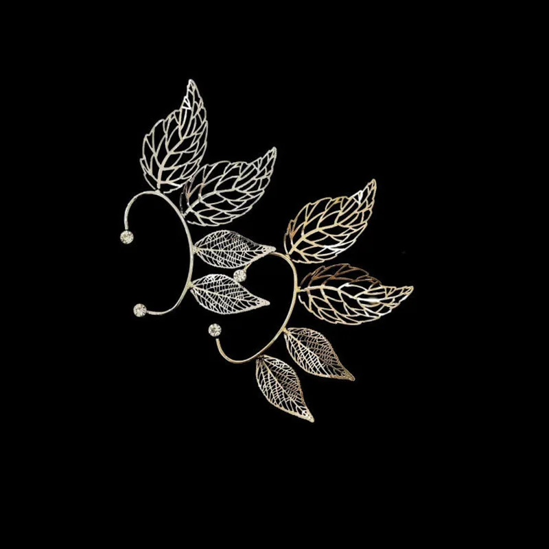 

Retro style leaf Hanfu ear hanging female trendy ethnic style summer no ear pierced ear bone clip