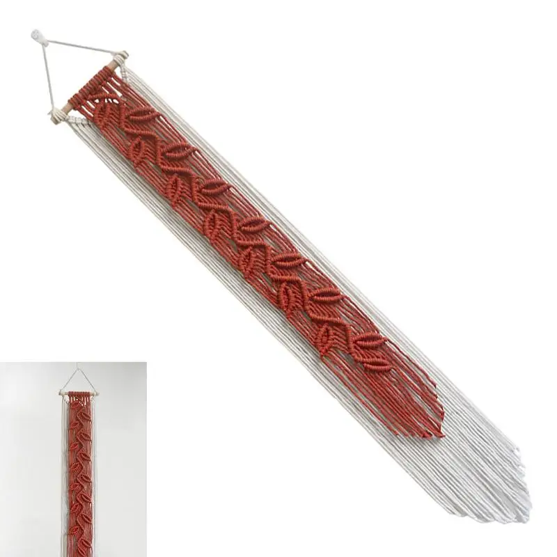 Настенное макраме Тканое искусство тканый элегантный тканный ковер с кисточками