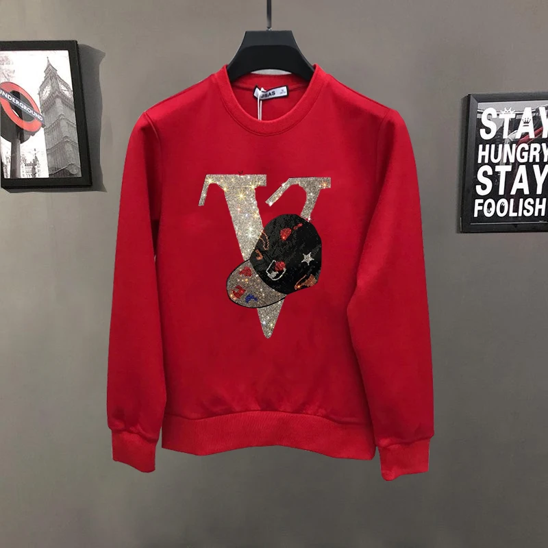 Мужская толстовка с круглым вырезом модные толстовки популярный дизайн надписи