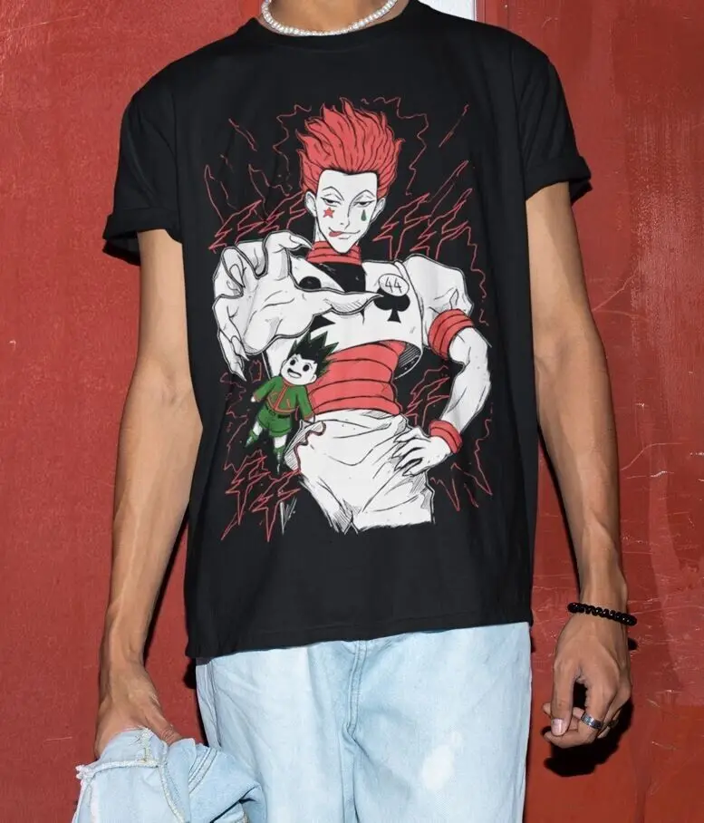 Футболка Hisoka Hunter X Manga Strip HXH аниме подарок рубашка унисекс все размеры