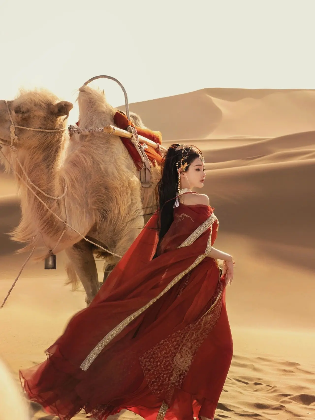 Экзотическая одежда в пустыне костюм сценический Dunhuang Kweichow Moutai Western Trip Shoot