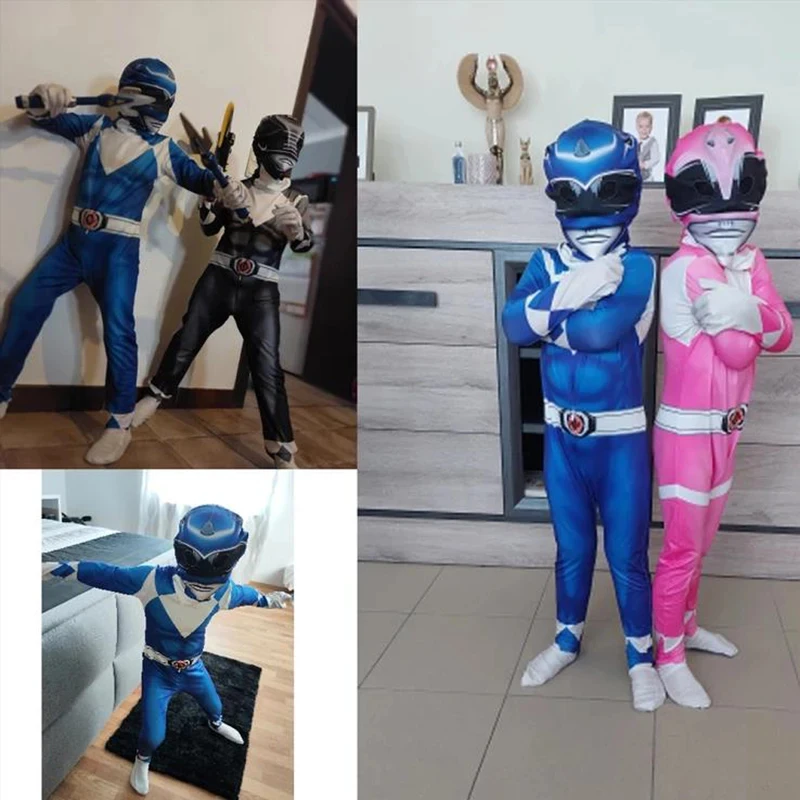 Фото ❤ 2026 ❤    Костюм на Хэллоуин для детей и взрослых: Power Morpher, Супергерой, Самурай, Сентай, Шинкенджер, Рейнджерс, косплей для мальчиков и девочек, фантазийный костюм ❤ №2