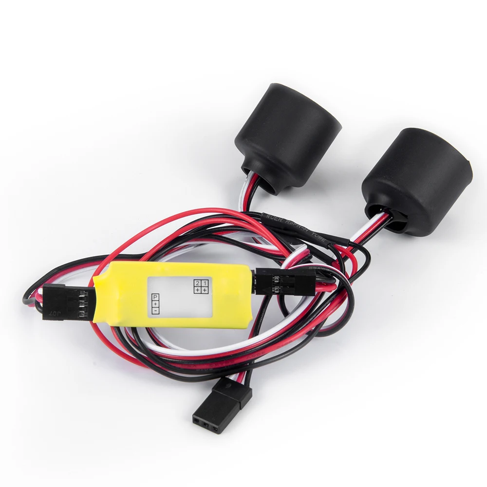 Передняя светодиодная фара MIBIDAO для осевого SCX10 III AXI03007 JEEP Wrangler AXI03006 Gladiator 1/10