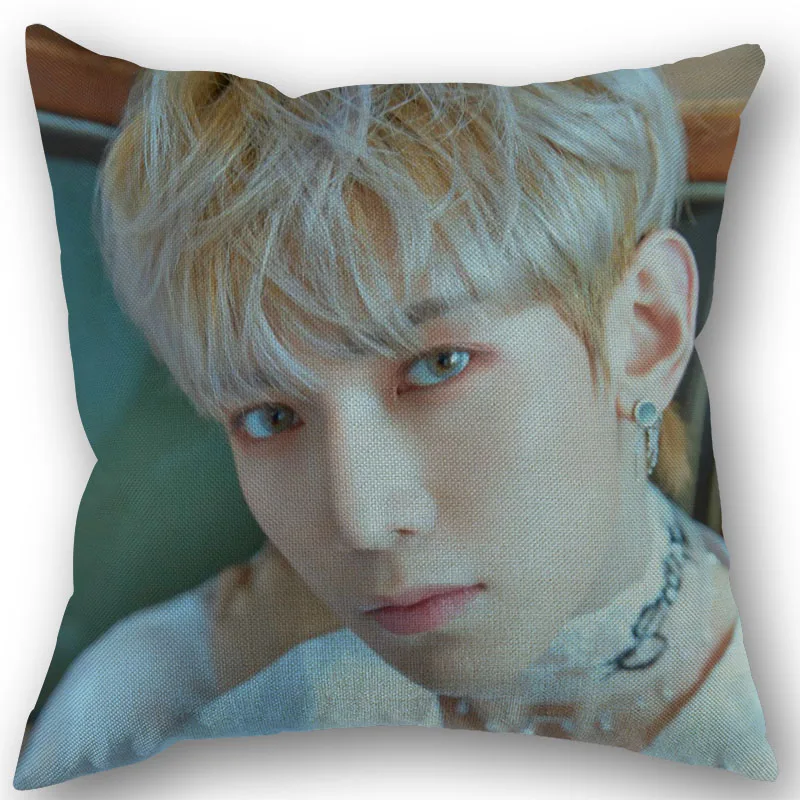 

45x45 см наволочка KPOP Yeosang ateez квадратные Наволочки на молнии из хлопка и льна наволочки для спальни домашняя Свадебная декоративная наволочка...