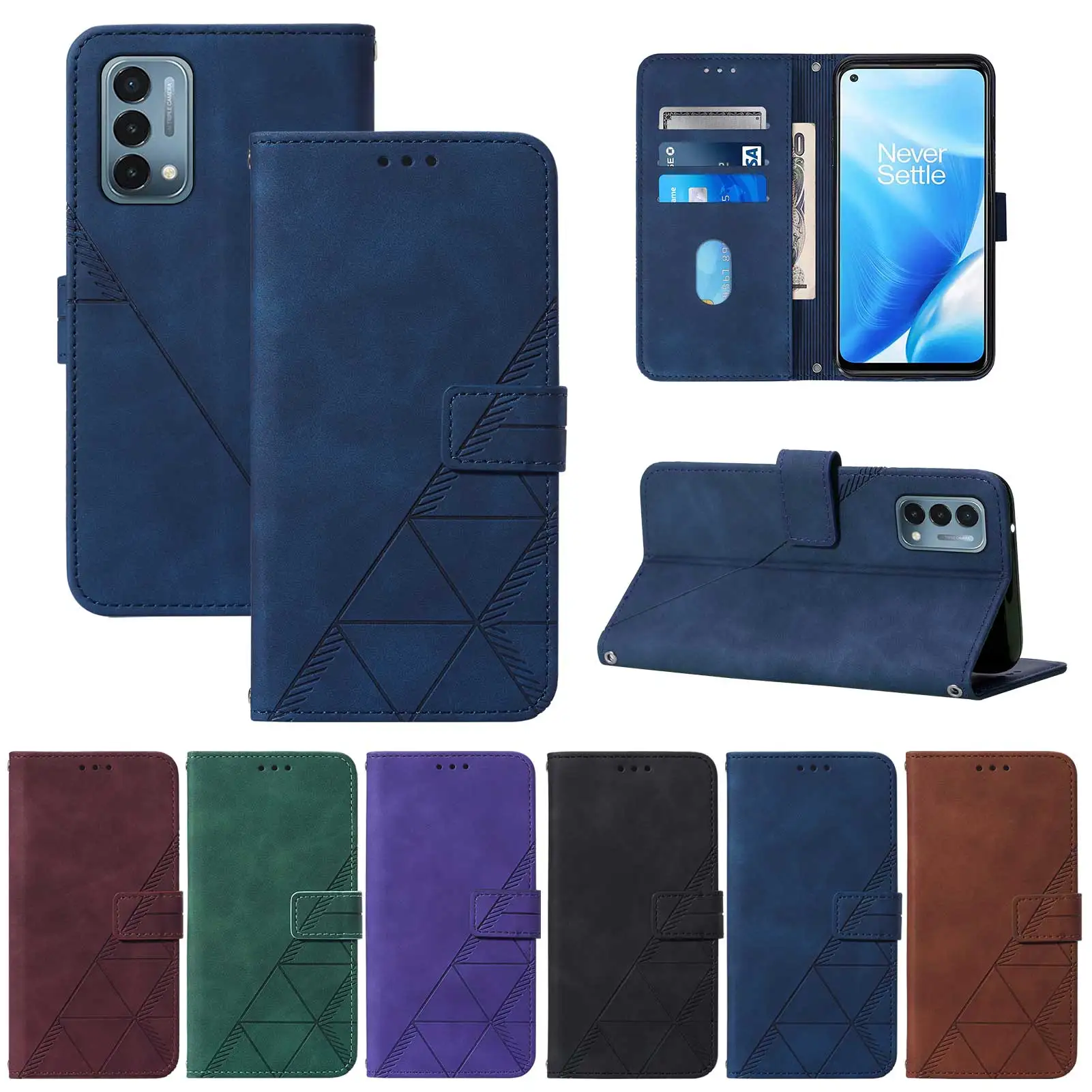 

Luxury Wallet Phone Case for Oneplus 10 Pro 9 Plus Nord N200 CE 5G 2 20 N100 N10 N20 Flip Leather Card Holder Shockproof Cover