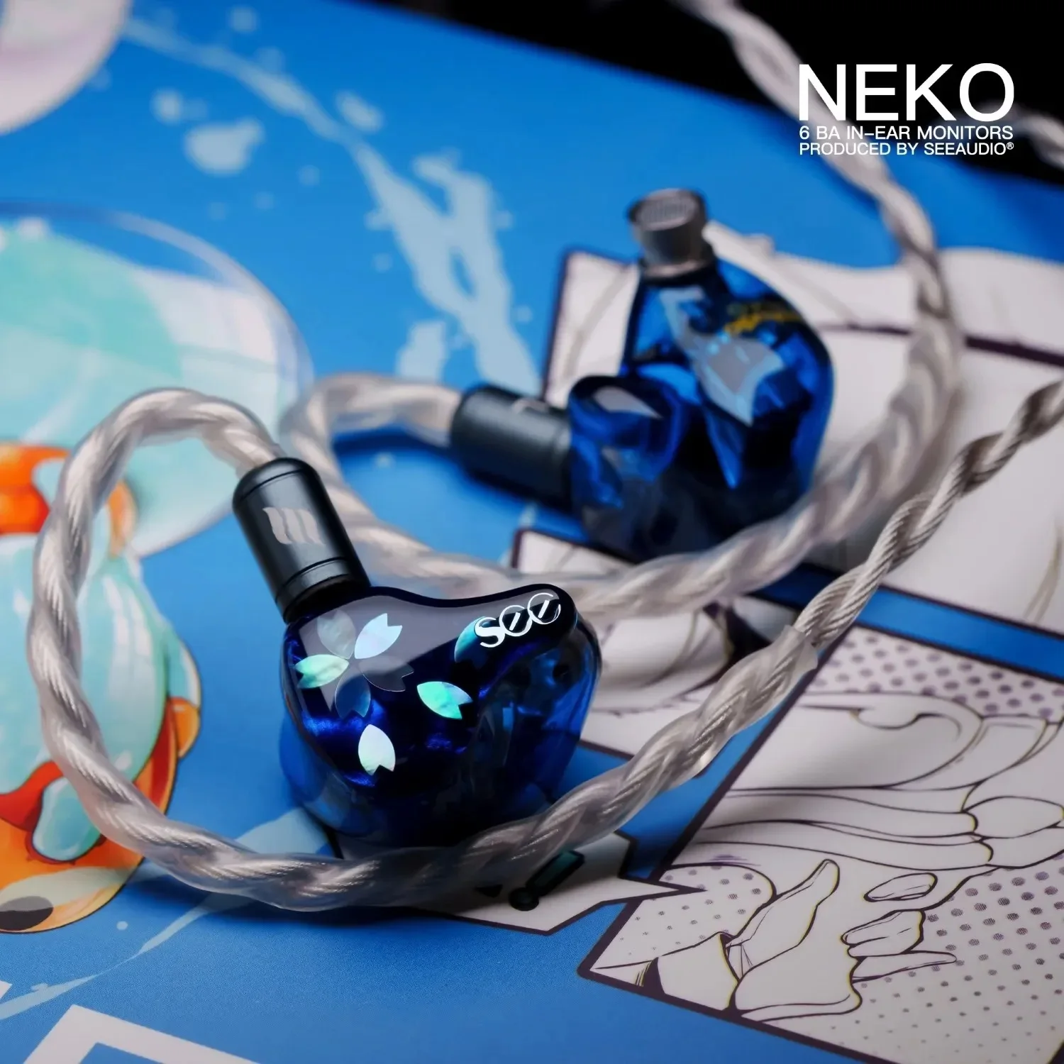 SeeAudio Neko 6BA HIFI-наушники-вкладыши-мониторы 6 сбалансированных арматурных драйверов