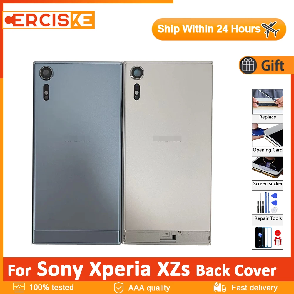 

Оригинальная задняя крышка для Sony Xperia XZs задняя крышка аккумулятора G8232 G8231 SOV35 602SO задняя панель корпуса с заменой объектива