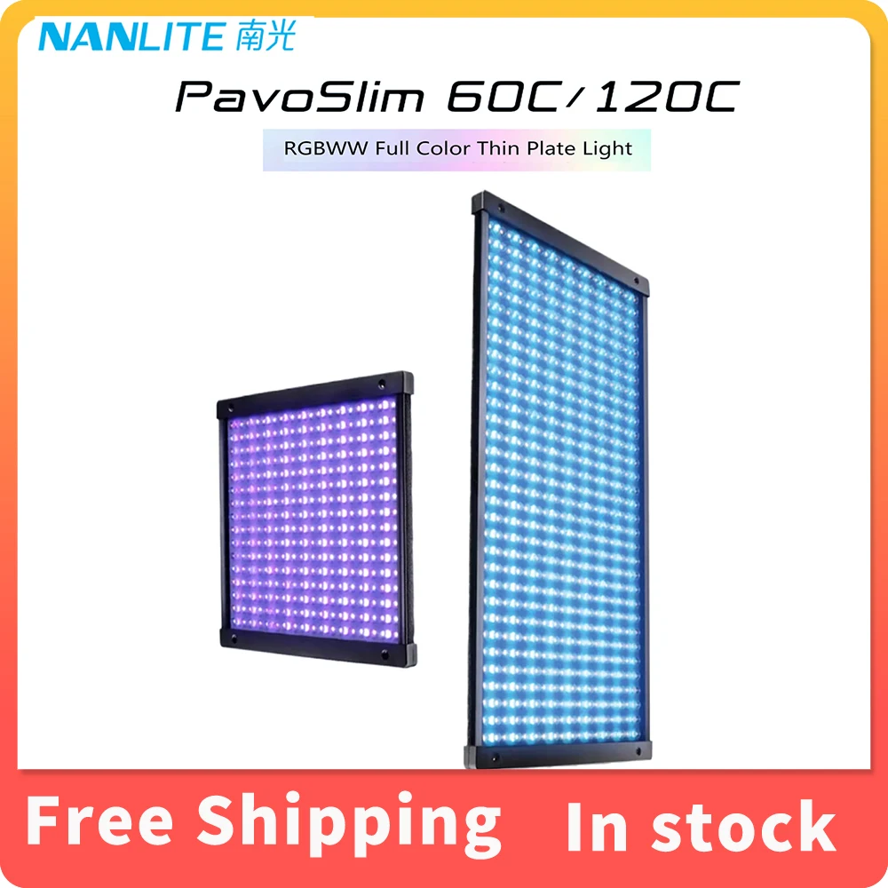 Nanlite PavoSlim 60C/60CL/120C/60B/120B 2700-7500K Легкий полноцветный тонкий светильник для студии