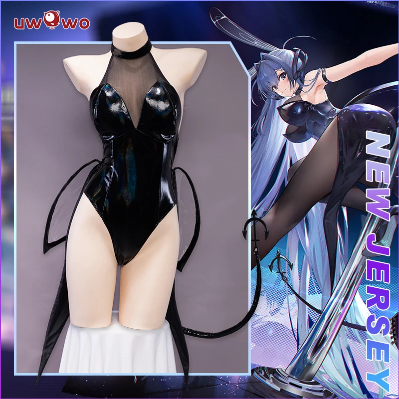 

Game Azur Lane 4th Anniversary New Jersey Bunny Suit Cosplay Costume UWOWO Charming Rabbit Black Sexy Bodysuit Outfit
