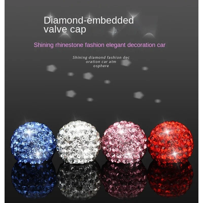 

Diamond Inlaid Valve Cap Automobile Universal Tire Cap Automobile Tire Cap Full Drill Valve Cap