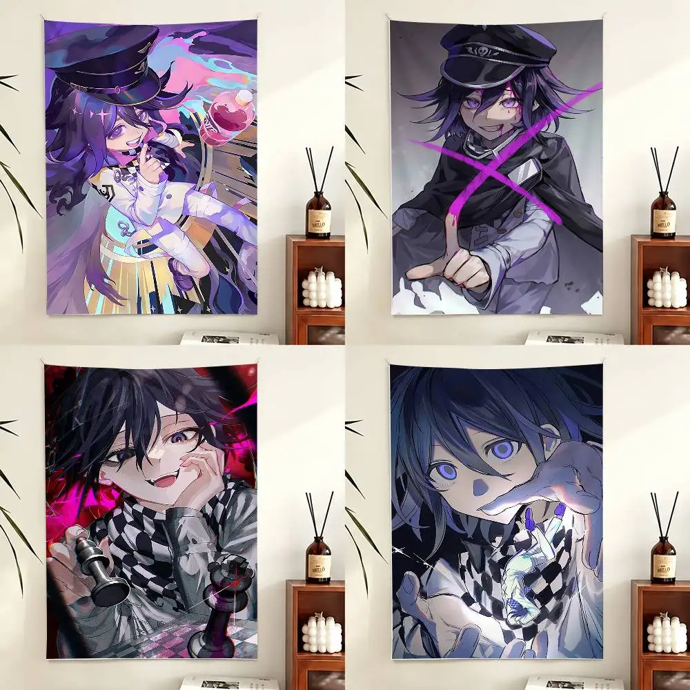 Фото Флаг Danganronpa V3 Kokichi Ouma для улицы, украшения для спальни, предметы домашнего декора, декоративные баннеры №1