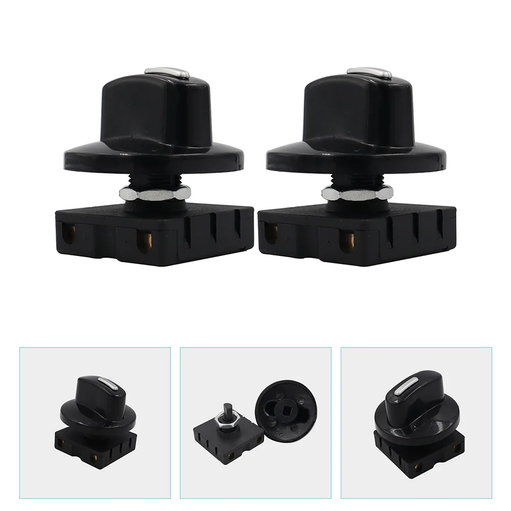 

2 Sets Rotary Speed Switch 3 Fan Replacement 4-Position 3-Speed Heater Universal