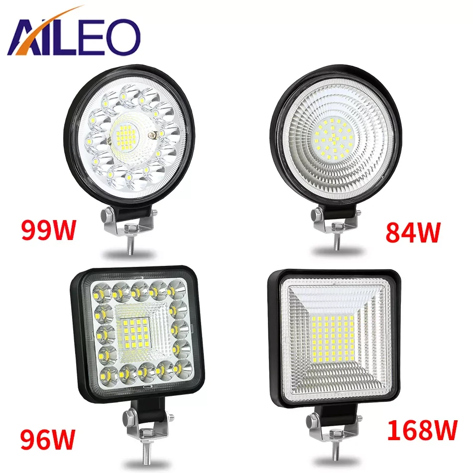 

NEW2023 AILEO 12V 24V LED Bar Offroad Spot Flood Combo LED Work Light 3030 56SMD For Truck Tractor SUV 4WD 4x4 Boat ATV Barra He