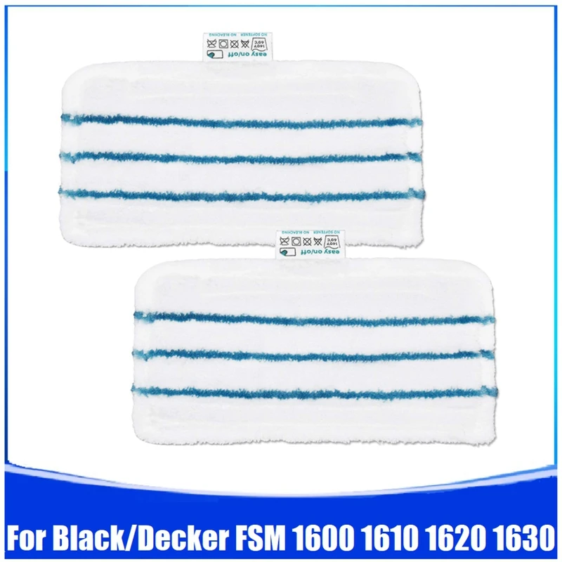 Mop Pads For Black/Decker Steam Mop FSM1600 1610 1620 1630 Washable Replacement Cleaning Mopping Cloth