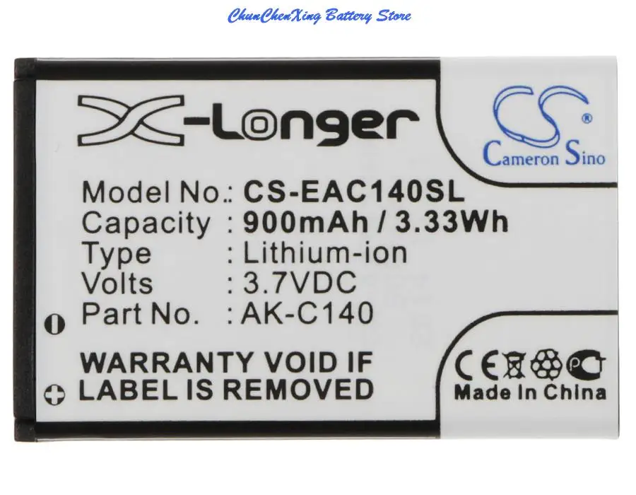 Аккумулятор Cameron Sino AK-C140 B111 для Emporia/Doro Primo 401 Media-Tech MT846KB Texet TD-D109 B210 контроллера VEX IQ